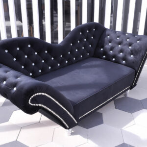 Sofa 2-Osobowa Szezlong elegancja w stylu glamour