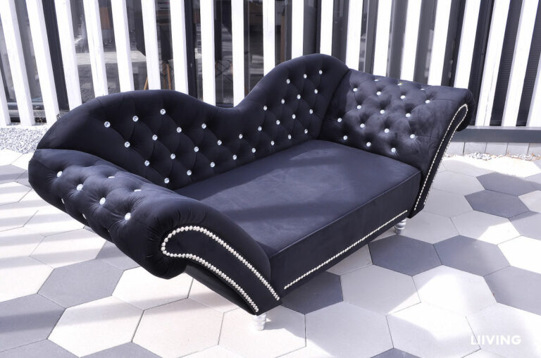 Sofa 2-Osobowa Szezlong elegancja w stylu glamour