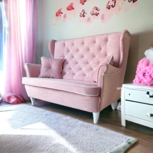 sofa uszak w różu