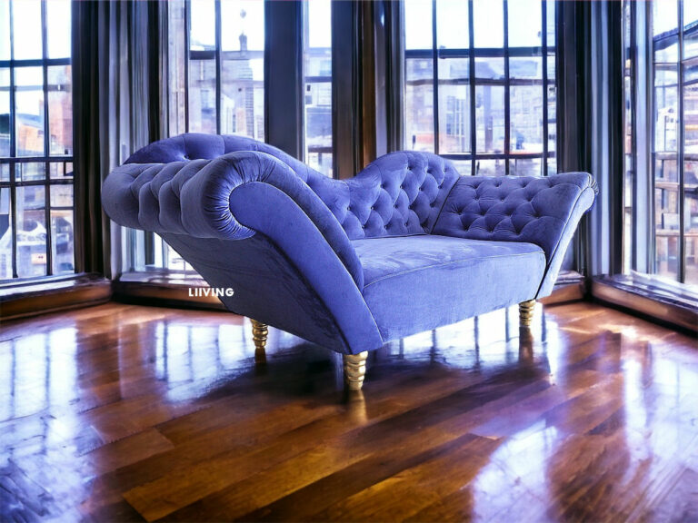 Sofa 3-Osobowa Szezlong elegancja w stylu glamour