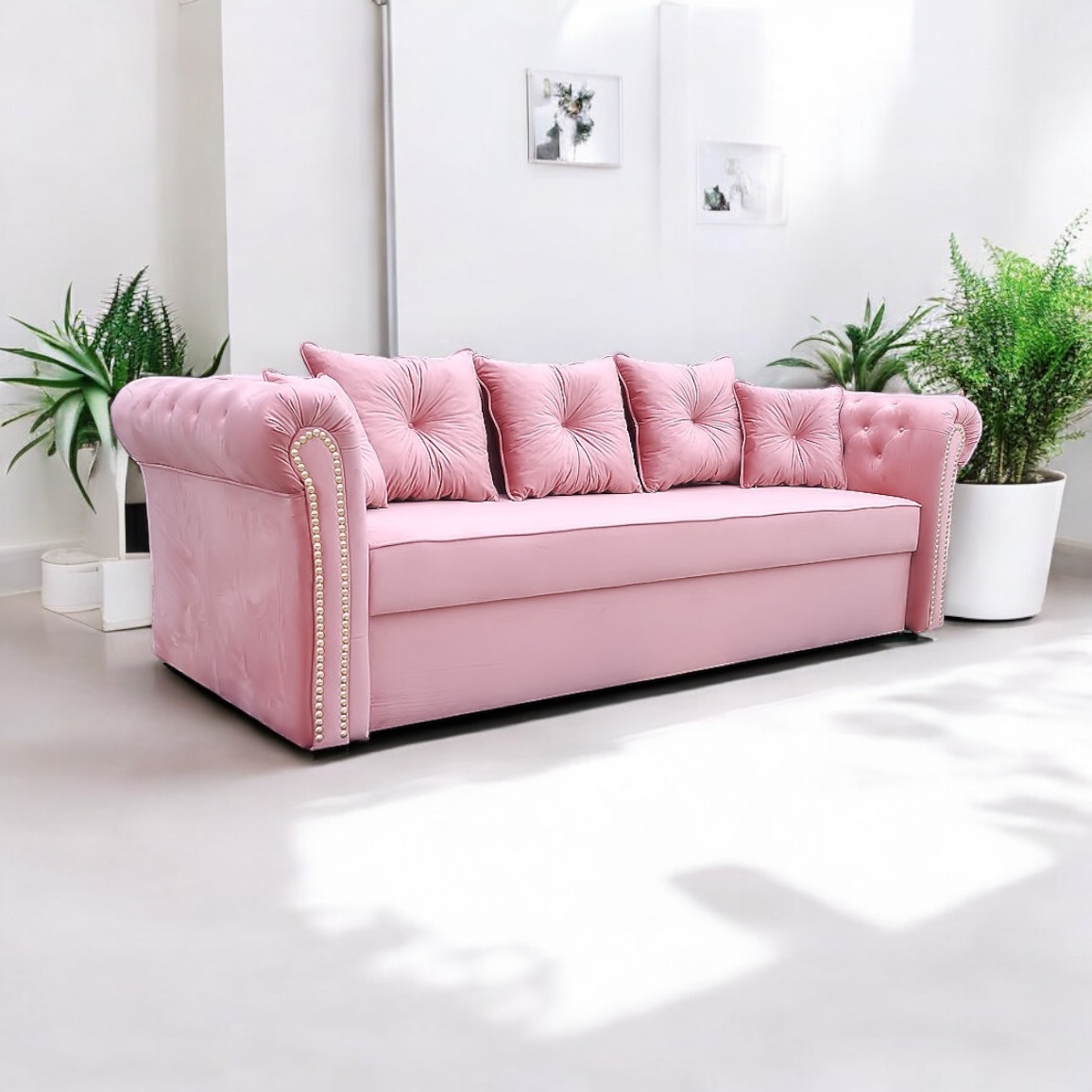 Kanapa Chester w kolorze blush – różowy