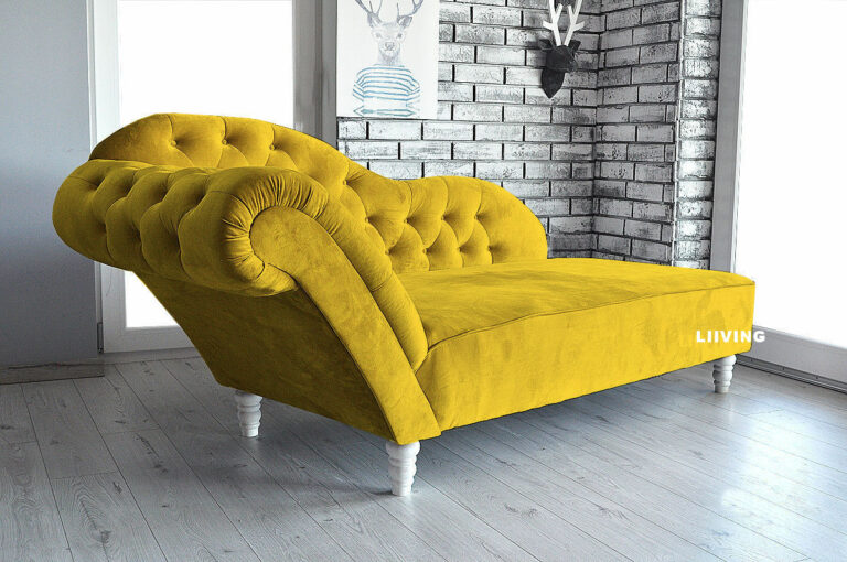 Szezlong w kolorze YELLOW wygoda i elegancja