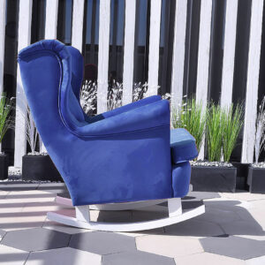 Fotel uszak bujany na płozach - kolor blue