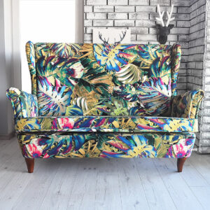 Sofa 2 osobowa uszak w tkaninie Papugi !