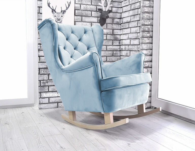 Fotel uszak bujany w kolorze LIGHT blue